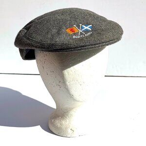 Vintage Glen Appin of Scotland Classic Gray Wool Newsboy Flat Cap Men’s XL